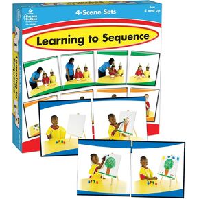 Carson Dellosa Education Carson Dellosa Learning to Sequence Pre-Reading Puzzle Game Set for Kids, Preschool Learning Activity, Storytelling Game for Classroom and Homeschool (42 pc), 9" x 2" x 9"
