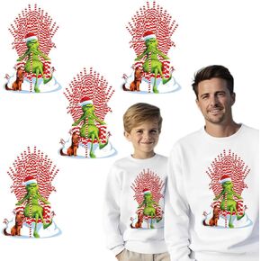 Christmas Grinchs Iron on Patches Decals Christmas Heat Transfers Vinyl Cartoon Christmas Green Monster HTV Iron on Transfer Paper for T-Shirt Clothing Hat Pillow Backpack DIY Craft Supplies (gch3)