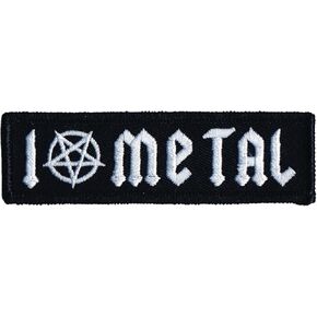 Application Music Themed I Love Metal Patch