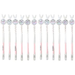 8 Pcs Easter Pens Bunny Pens Gel Ink RollerBall Pens for Girls Students School Teens (Thick style)
