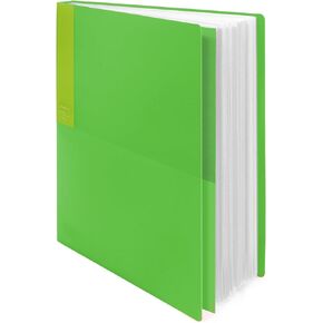 Kokuyo 20-Pocket Binder with Plastic Sleeves 9"x12" (Transparent), A4 Art Portfolio Folder with Clear Sheet Protectors. 40 Pages of Presentation Display Book. Japan Import (CTRA-C20T)