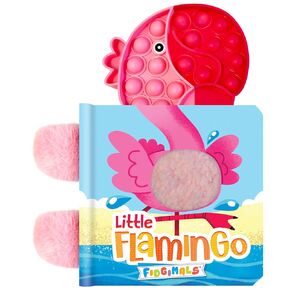 Fidgimals Little Flamingo Animal Baby Book | Sensory Board Book with Pop It Fidget Toys, Perfect Sensory Toys for Toddlers I Baby Books I Your Sensory Fidget Friend
