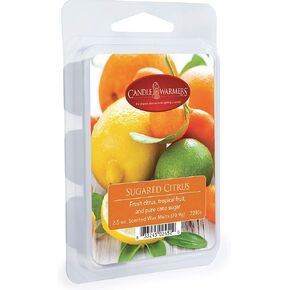 CANDLE WARMERS ETC Soy Wax Blend Classic Fragrance 2.5 oz Wax Fragrance Melt Tart, Sugared Citrus
