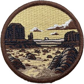 Western Cactus Embroidered Iron On Patches for Hats with Heat Press Adhesive,Vintage Western Scenery Embroidery Sheets Sew On Backpacks