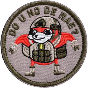 Do You Know De Wae Patch - 1 PC Funny Embroidered Emblem Applique with Hook and Loop Fastener Morale Meme Military Patch for Tactical Backpacks Jeans Hats Jackets Clothing Bags and Gear Repair