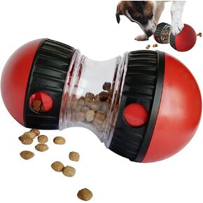 Dog Food Puzzle Toys, Adjustable Dog Treat Dispensing Dog Toys, Interactive Chase Slow Feeder for Boredom and Stimulating, IQ Training for Small Medium Large Dog