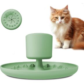 Slow Feeder Cat Bowl 2-in-1 Silicone Suction Cup Cat Treat Dispenser and Cat Bowls Combination Fun Interactive Stop Flatulence Puzzle Cat Slow Feeder Wobble Cat Bowls Keeps Cats Busy Reduces Anxiety