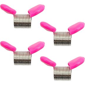 YUNBIAOSEN Bead Stoppers, 4-Piece Set with Red Handles, for Jewelry Making Creative Bead Line End to Prevent Beads from Falling (Pink-4Piece)