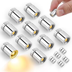 10pcs مصابيح LED مصغرة ، مصابيح LED صغيرة صغيرة مصابيح البالون مصابيح البالون المصغرة مصابيح صغيرة للورق فانوس الحفلات الحرف الحرف الملحقات دمية (ضوء أبيض دافئ)