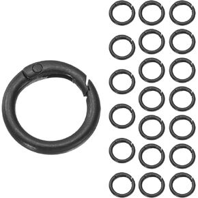 uxcell Trigger Spring O Rings, Snap Clip Welded Metal Rings
