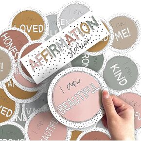 31 Pcs Spotty Brights Positive Affirmation Station Classroom Bulletin Board Set Color Affirmation Mirror Wall Decor Header Motivational Poster Positive Cards Accents Cutouts for Home School Supplies