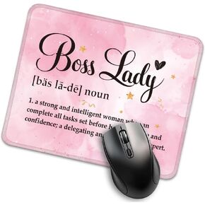 Boss Lady Definition Funny Mouse Pad for Desk, Boss Gifts for Women, Boss Day Gifts for Women, Boss Lady Appreciation Gifts, Thank You Gifts Birthday Gifts for Women Boss Leader Mentor