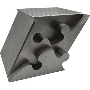 Heavenly Metals 4-Piece Rhombus Puzzle – Precision Wire EDM Cut Zero Tolerance Stainless Steel Desk Trinket