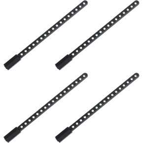 MECCANIXITY 4Pcs Plastic Body Post Mounts RC Car Shell Column 8cm Length for Cars 94102 94122 94103 94123 1/10 Scale Model RC Car Replacement Black