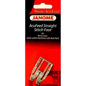 Janome AcuFeed Straight Stitch Foot #202102005 9mm Max Stitch Width Machine