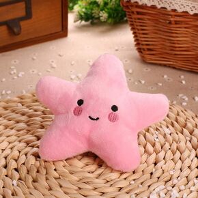 BWESOO Pink Weiy Starfish Squeaky Dog Toy,Soft Plush Vocal Dog Plaything Pets Supplies Teddy Bichon,Pink Squeaky Toys/Chew Toys for Medium Large Breed,Dog Squeak Toys