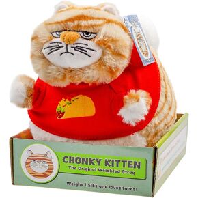 Attatoy Chonky Kitten Plush, Mini Fat Kitty Cat Stuffed Animal Toy