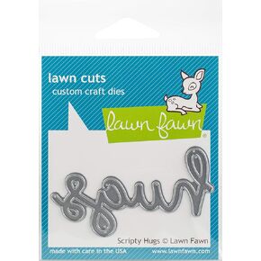 Lawn Fawn Lawn Cuts Custom Craft Die LF835 Scripty Hugs
