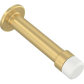 Franklin Brass Bar (5-Pack) Door Stop 3" Modern Gold Door Stoppers for Bottom of Door, Baseboard Door Stop Solid Rigid Bumper Stop Protect Walls/Doors B47248K-117-C