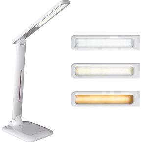 OttLite 13W Slimline Desk Lamp - Home, Office, Bedroom, or Reading (White)