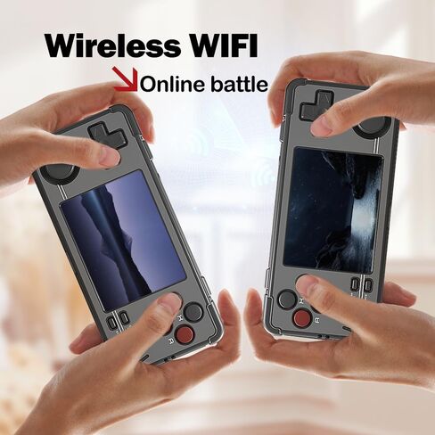 Miyoo A30 Handheld Game Console 2.8 inch Screen, Retro Video Games Consoles Portable Rechargeable Hand Held Classic System 128GB with Case (Brown) in Saudi Arabia
