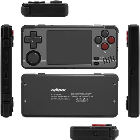 Miyoo A30 Handheld Game Console 2.8 inch Screen, Retro Video Games Consoles Portable Rechargeable Hand Held Classic System 128GB with Case (Brown) in Saudi Arabia