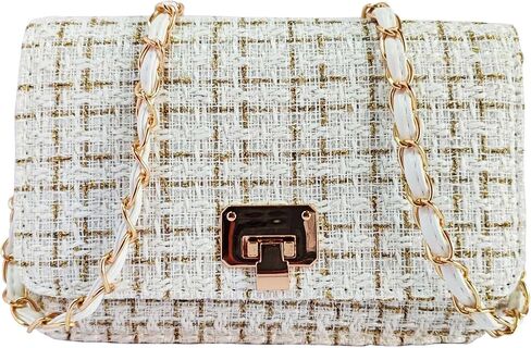 Clear Purses for Women, Stadium Approved Clear Bag Small Rivet Chain Shoulder Bag Crossbody Trendy for Concerts Sports in Saudi Arabia