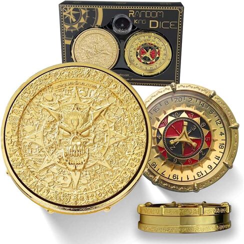 Unique Dice Roulette Dice Metal Dice Set Mechanical Dice Spinner DND Roller D&D Dice Dice Spinner Dice D20 D6, D8, D10, D12 for Dungeons and Dragons Wheel Roller collectable TRPG in Saudi Arabia