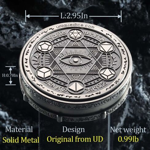 Unique Dice Roulette Dice Metal Dice Set Mechanical Dice Spinner DND Roller D&D Dice Dice Spinner Dice D20 D6, D8, D10, D12 for Dungeons and Dragons Wheel Roller collectable TRPG in Saudi Arabia