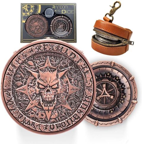 Unique Dice Roulette Dice Metal Dice Set Mechanical Dice Spinner DND Roller D&D Dice Dice Spinner Dice D20 D6, D8, D10, D12 for Dungeons and Dragons Wheel Roller collectable TRPG in Saudi Arabia