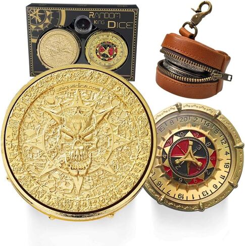 Unique Dice Roulette Dice Metal Dice Set Mechanical Dice Spinner DND Roller D&D Dice Dice Spinner Dice D20 D6, D8, D10, D12 for Dungeons and Dragons Wheel Roller collectable TRPG in Saudi Arabia