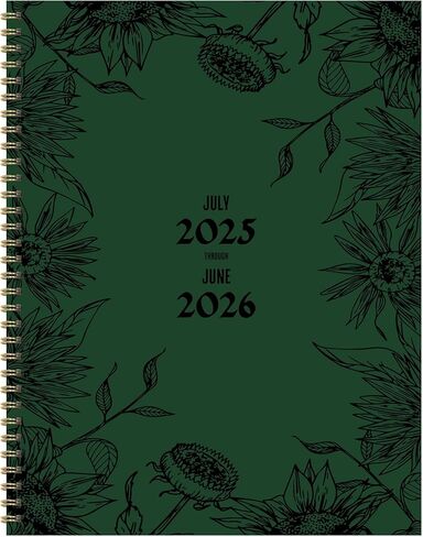 TF Publishing July 2025 - June 2026 Vintage Ink & Lead School and Home School Detson Book -Book - Planner Planner 2025-2026 مع فروق شهرية ، صفحات أسبوعية ، وأقسام صف - 9in × 11in in Kuwait