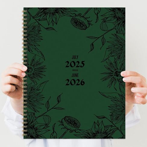 TF Publishing July 2025 - June 2026 Vintage Ink & Lead School and Home School Detson Book -Book - Planner Planner 2025-2026 مع فروق شهرية ، صفحات أسبوعية ، وأقسام صف - 9in × 11in in Kuwait
