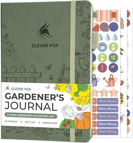 Clever Fox Gardener’s Journal – Guided Gardening Notebook to Plant Vegetables, Flowers & Herbs – 5-Year Garden Log Book for Beginners (Cypress) in Saudi Arabia