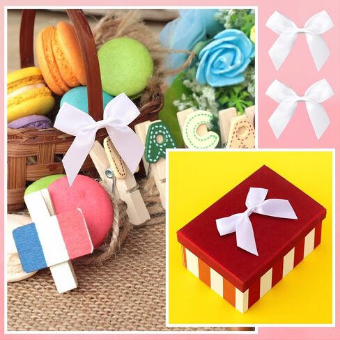 15pcs 2.5" Self-Adhesive Gift Wrap Bows, Soft Non-Faded Satin Ribbon Bow, Premade Craft Bows for Christams Wedding Birthday Party Bridal Shower Baby Shower Decorations- Black in Saudi Arabia