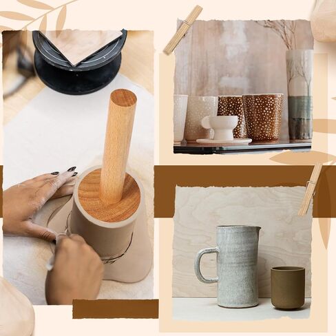 Baderke 2 Pcs Cup Pottery Molds, Create Pottery Mug Vases, Cup Molds Shaping Tool, Assist in Hand Building Mugs(2 3/4 Inch, 3 Inch) in Kuwait