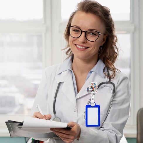 مضحك شارة الشارة بكرة حامل قابلة للسحب مع مقاطع التمساح ، لطيف ممرضة القطط عشاق شارة شارة سيروتونين حامل شارة للتمريض الطبيب البيطري المساعد الطبي RN إكسسوارات شارة الشارة in Kuwait