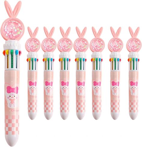 8 Pcs Easter Pens Bunny Pens Gel Ink RollerBall Pens for Girls Students School Teens (Thick style) in Saudi Arabia