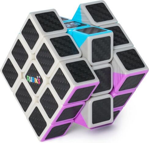 Rubik’s Cube, Mercedes-AMG Petronas F1 Team Carbon Fiber Cube, F1 Collectible & Desk Décor, Problem-Solving Brain Teaser, Fidget Toy & Sensory Puzzle for Adults, Teens & Kids, for Ages 8 & Up in Kuwait