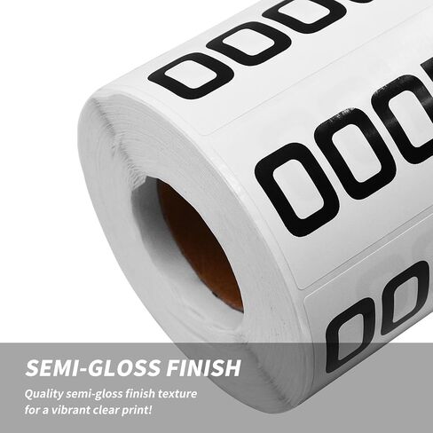 PENCK Inventory Number Label Stickers, Small Black Numbering Consecutive Number Sticker for Office Warehouse Classification Storage (001-500) in Kuwait