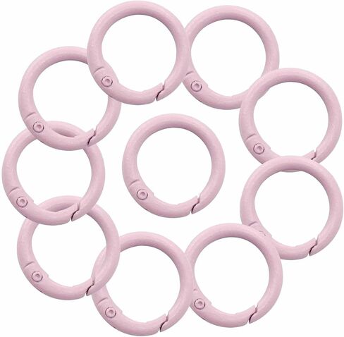 40pcs 10 ألوان الزنبرك س حلقات ، 1 بوصة المشغل زنبرك مفتاح الربيع مقاطع المفاجئة ، حلقات صغيرة مستديرة للكرات in Kuwait