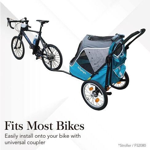 ibiyaya - Hercules Large Dog Stroller for Large Dogs and Cats - Convenient and Foldable, Spacious Room and Pneumatic Tires for a Smooth Ride - Black and Yellow in Saudi Arabia