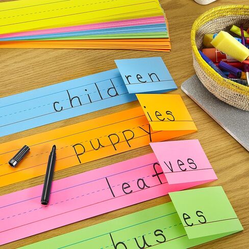Astrobrights Colored Sentence Strips, 3" x 24", 65 lb/176 gsm, 5-Color Assortment, 100 Count (91992) in Saudi Arabia
