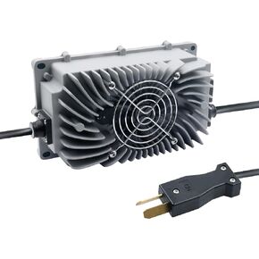 Abakoo 36V 12A Golf Cart Battery Charger with Crowsfoot Style Connector Crowfoot Plug, IP67 Waterproof