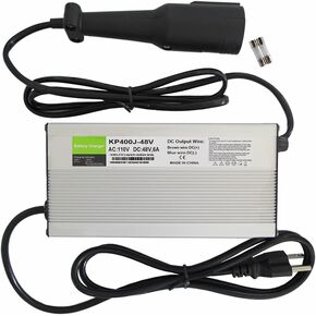 48 Volt 6 Amp for Club Car Golf Cart Battery Charger with 3 Pin Round Plug