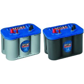 Optima Batteries 8016-103 D34M BlueTop Starting and Deep Cycle Marine Battery + Batteries 8006-006 34M BlueTop Marine Starting Battery