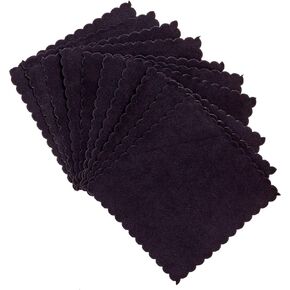 Microfiber Suede Cloth for Ceramic Coating Application 4" x 4" | Ultra Soft Edgeless Cloth for Use with A Foam Applicator
