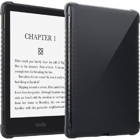 DMLuna Clear Case for 6.8" Kindle Paperwhite 11th Generation 2021 and Kindle Paperwhite Signature Edition, Slim Lightweight Non-Slip Shockproof Soft TPU Back Cover, Rose