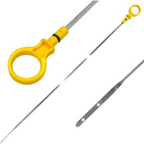 Car Engine Oil Dipstick Replacement OEM#CJ5Z-6750-A, Double Hole Dip Stick for Checking Oil, Engine Oil Indicator Dipstick Compatible with Ford Lincoln with 2.0L Ecoboost Engines