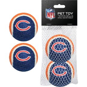 Pets First NFL GREEN BAY PACKERS TENNIS BALLS for DOGS & CATS - 2 piece set with Team Logo in Vibrant Team Color